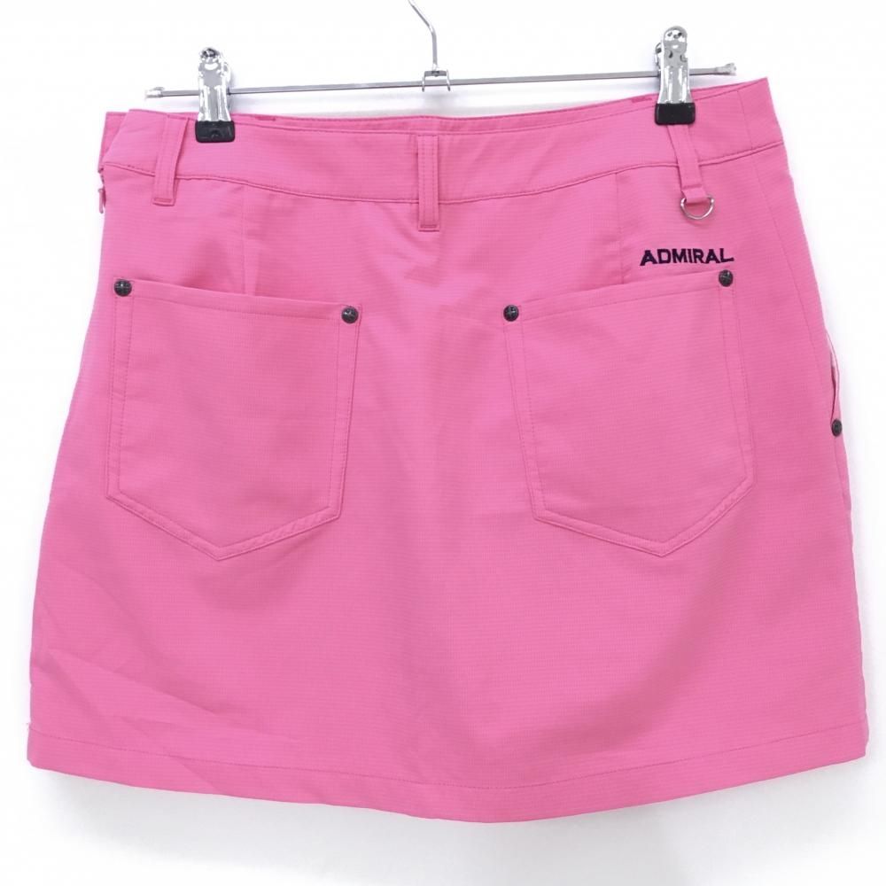 超美品】アドミラル スカート ピンク 細格子地模様 内側インナーパンツ