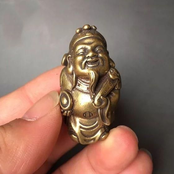 銅器 仏像 済公小仏像 神像 茶道具家内 装飾 風水 置物 工芸品 銅製 蔵