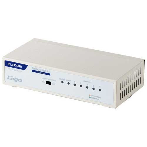 スイッチングハブ 5ポート EHB-UG2C05-SEHB-UG2C05-S エレコム