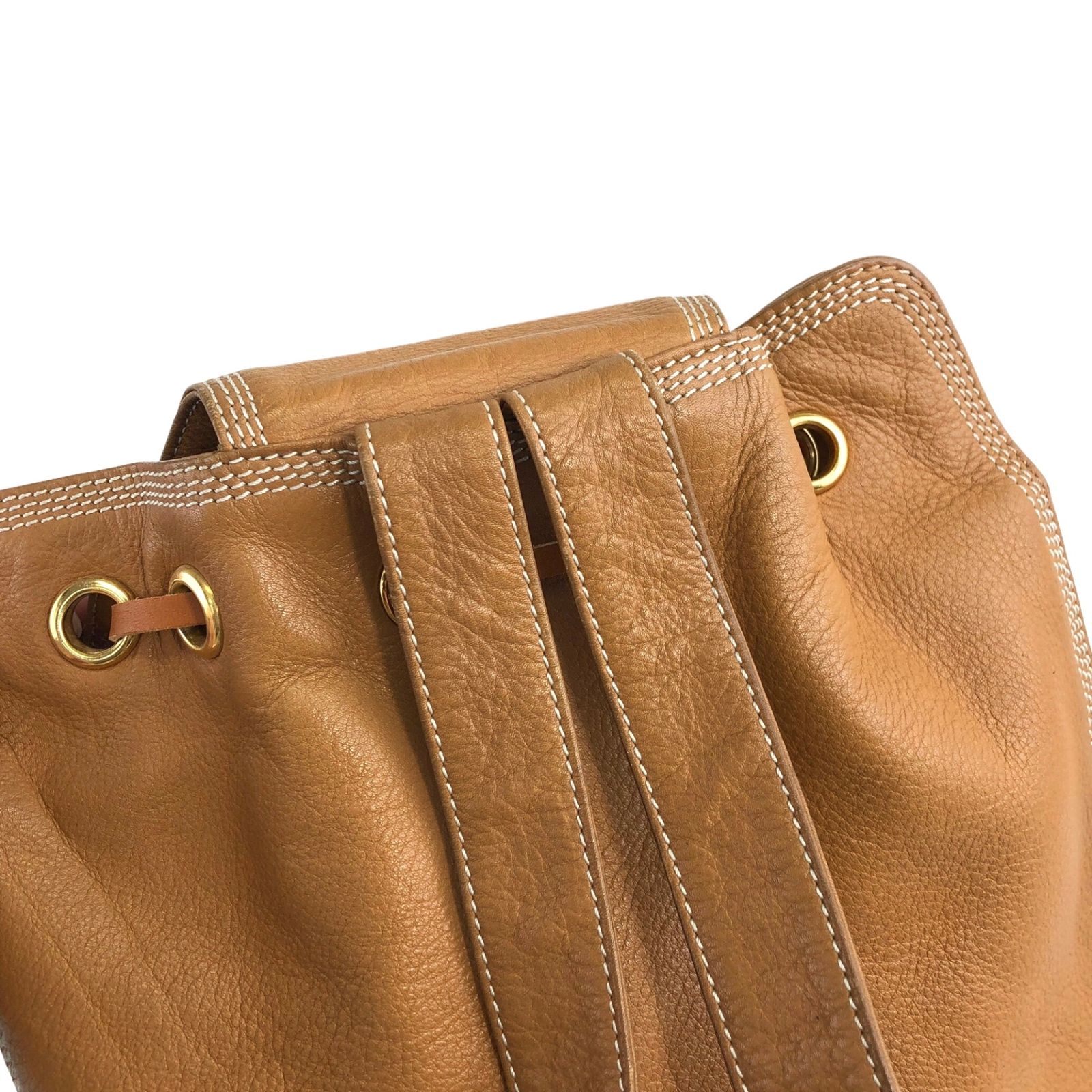 LOEWE ロエベ アナグラム レザー バックパック ブラウン m3gj26