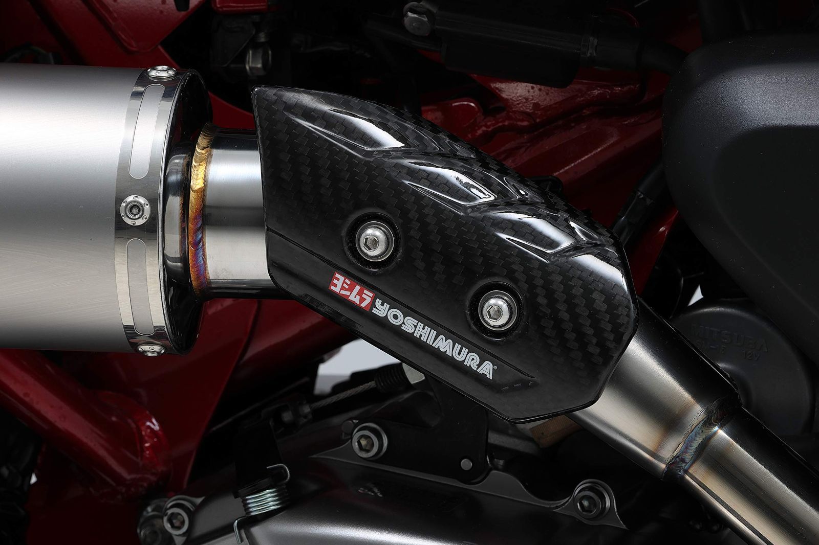 Color:TYPE-1 ヨシムラ カーボンヒートガードセット TYPE-1 モンキー125(18) CrossCub[クロスカブ]110 CT125 XMAX250 GB350/S YOSHIMURA 161-000-A610