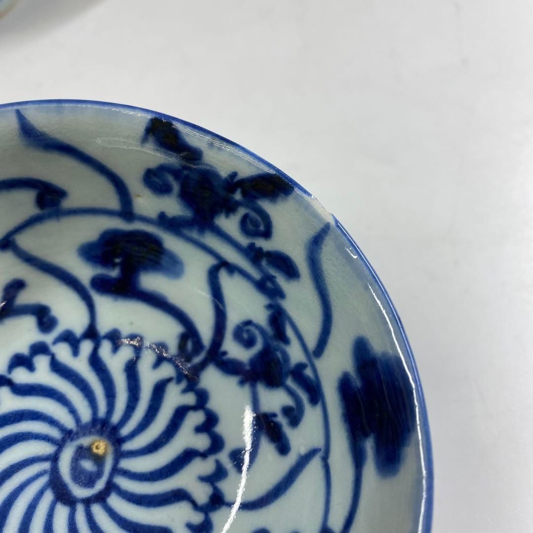 中国清時代　青花碗3客　東Y6-1001② タコチ 中国清時代 青花碗3客 東Y6-1001② タコチ - メルカリ