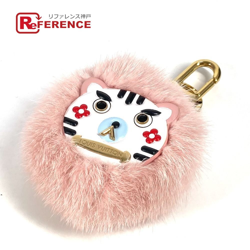 LOUIS VUITTON ルイヴィトン キーホルダー ビジューサック ワイルドファー M68450 ファー ピンク
