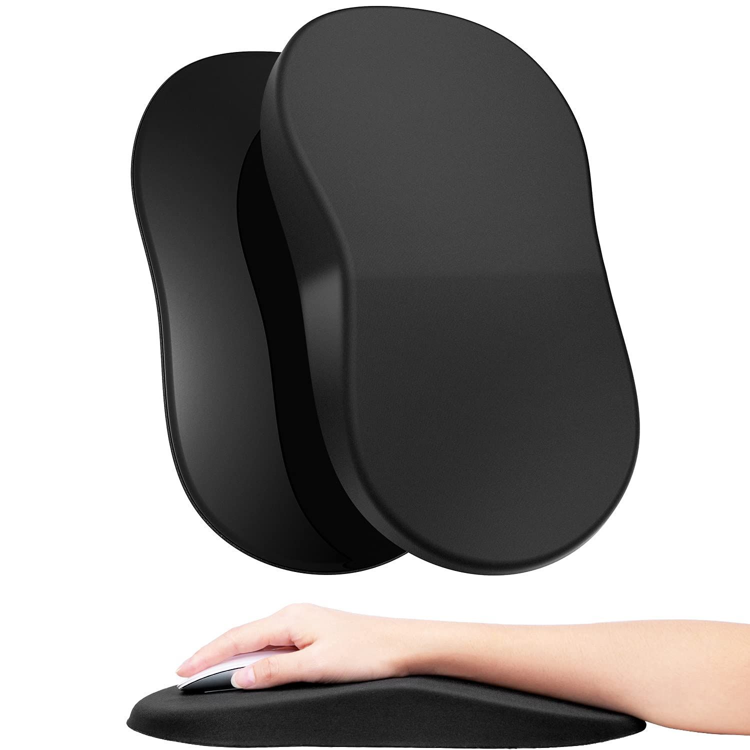 【在庫処分】HUEILM 3d マウスパッド リストレスト 一体型 手首サポート 人間工学 痛み緩和 マウスパッド リストレスト付き 低反発素材 滑り止め ポリウレタンベース 快適なマウスパッド オフ