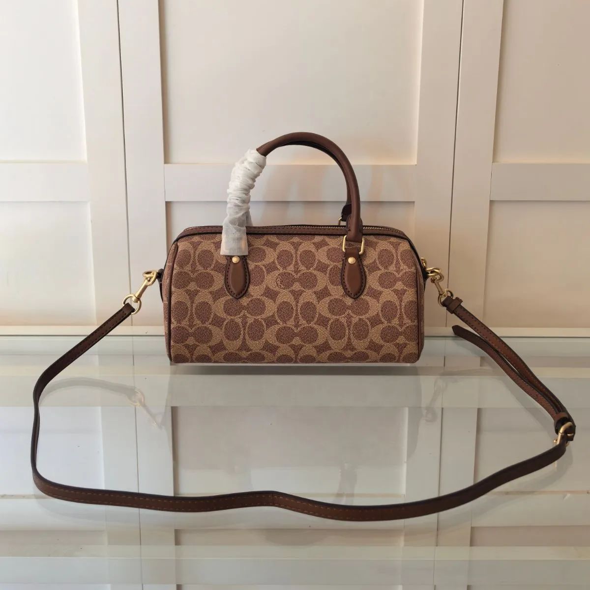 コーチ] シンプル レディースバッグ クロスボディー ボストン 中サイズ  