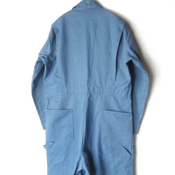 90 s BEN DAVIS ベンデイビス つなぎ 水色系 40 ワーク オールインワン 長袖 アメリカ製 ビンテージ D 151-25-0071 ZV
