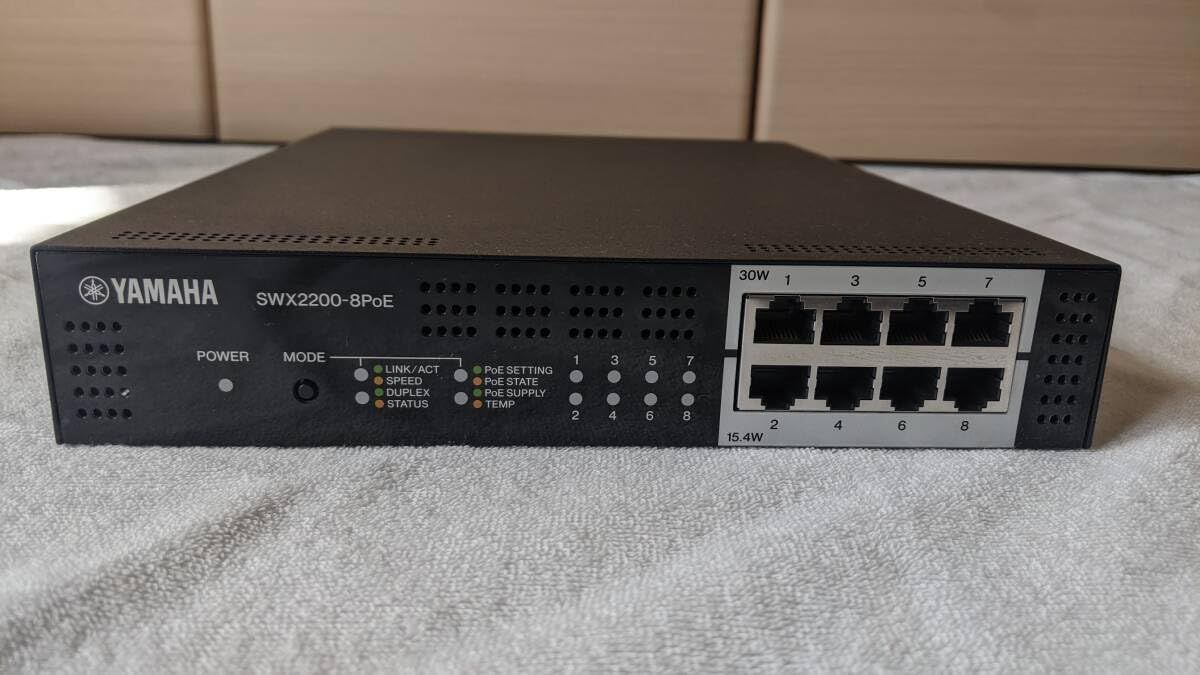 ヤマハ スマートL2スイッチ 8ポート SWX2200-8PoE