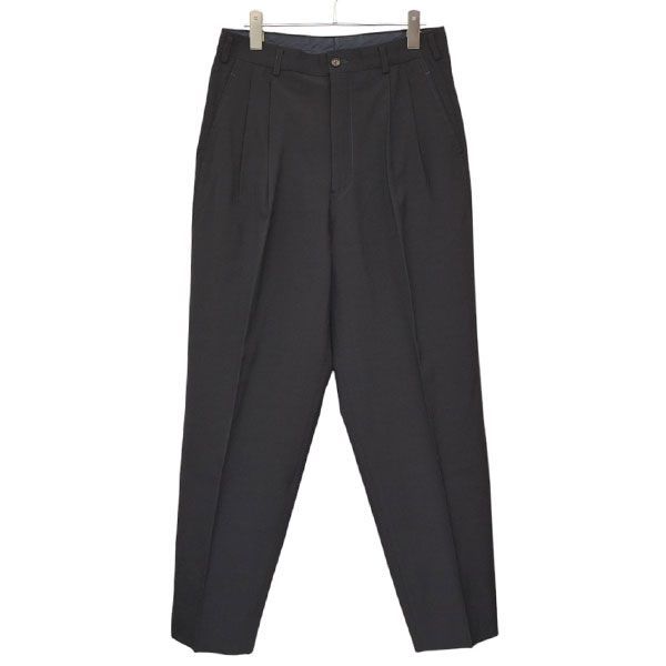 COMME des GARCONS HOMME PLUS コムデギャルソンオムプリュス 1990年代 2タックウールテーパードスラックスパンツ PP-10010M 8054000218554