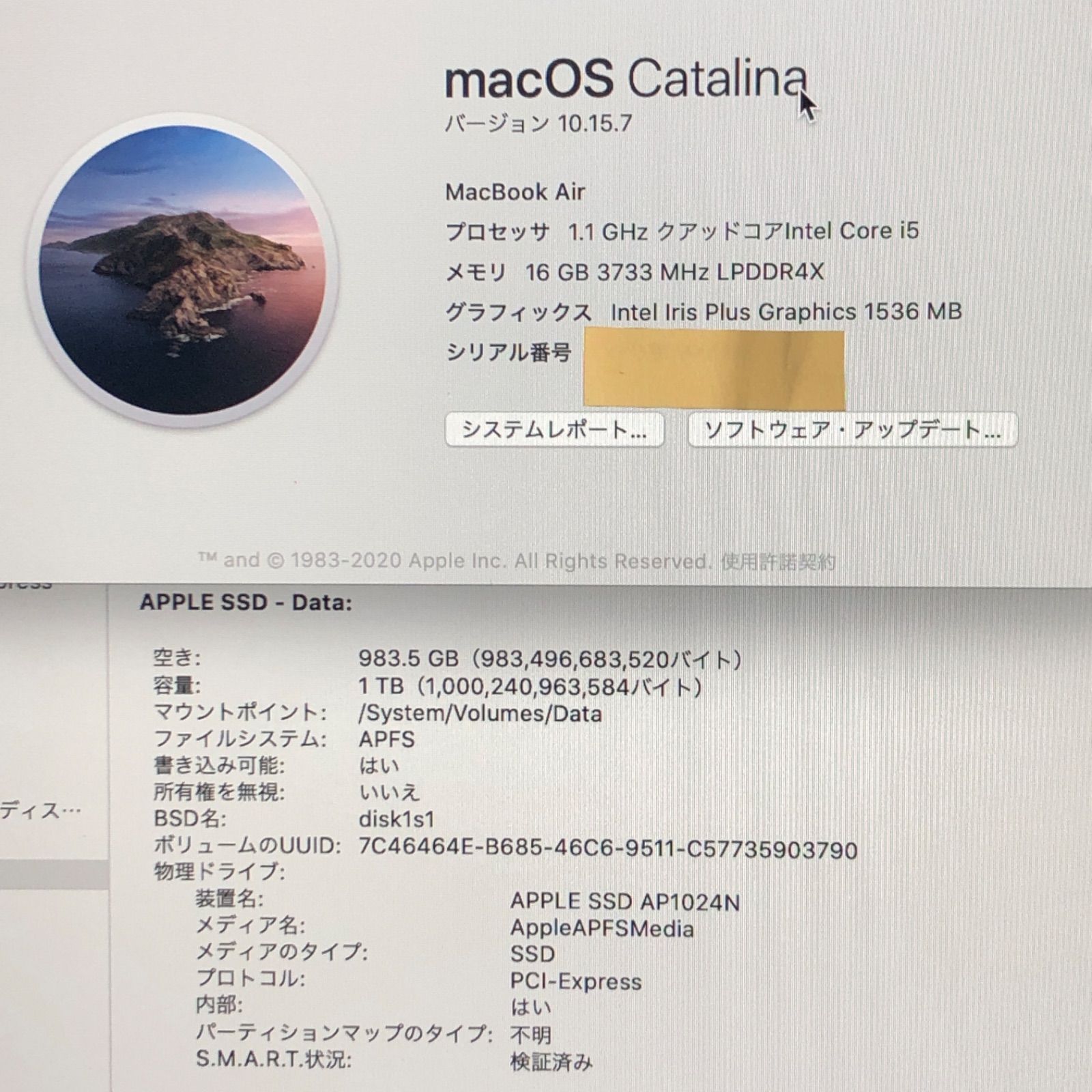 ジン チャン様専用【本体のみ】Apple MacBook Air (Retina, 13インチ