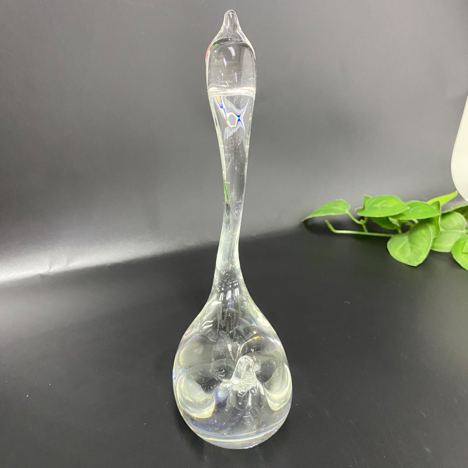 希少・美品】KURAT Craft Glas ガラス工芸 白鳥 スワン クリスタル調 