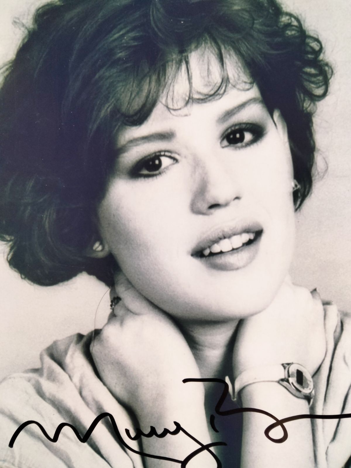 モリー・リングウォルト直筆サイン入り超大型写真…Molly Ringwald…ブラット・パック…青春映画のナンバーワン女優…すてきな片想い…17