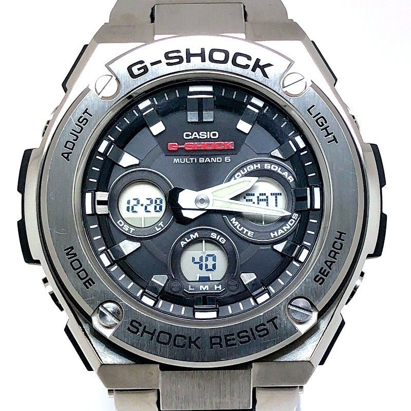G-SHOCK ジーショック GST-W310D-1A G-STEEL Gスチール 電波ソーラー LEDライト シルバー メタル アナデジ 2017年6月発売