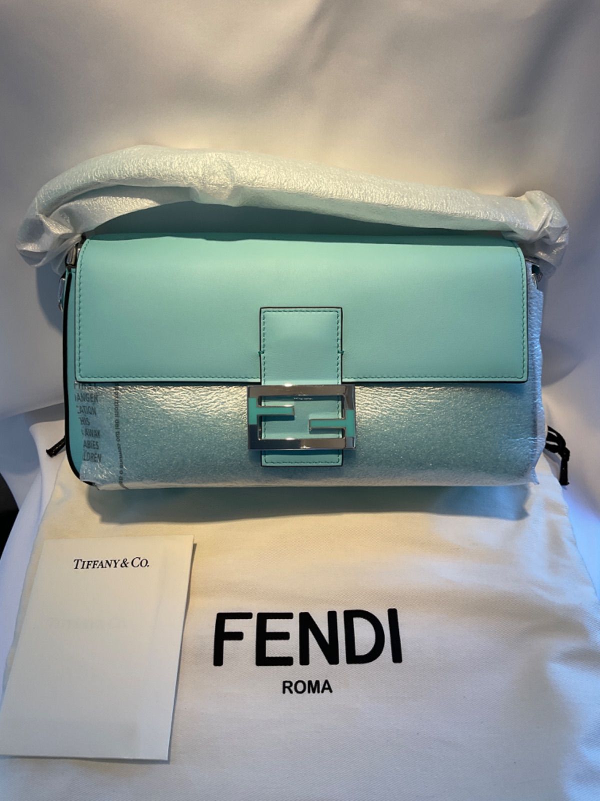 希少・未使用品】 フェンディ FENDI バゲット ティファニー コラボ - メルカリ