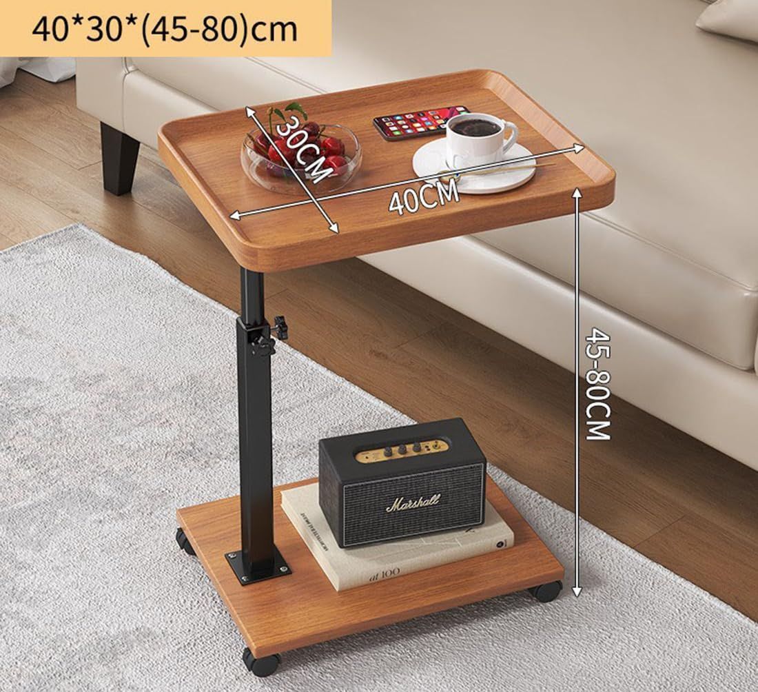 ☆使いやすさ抜群 シック コの字 サイドテーブル 移動 キャスター