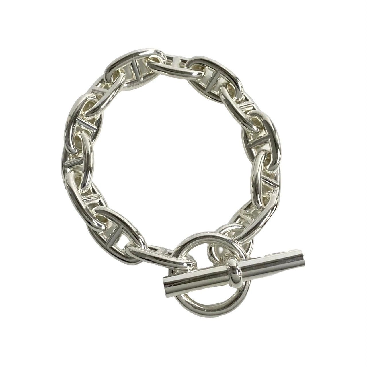 極 美品 希少品 HERMES エルメス シェーヌダンクル GM 13コマ シルバー 