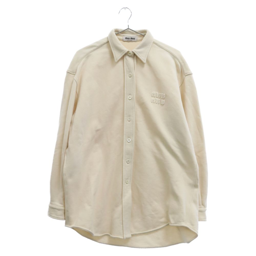 ⭐︎美品　ベージュ 長袖シャツ フリーサイズ UNIQLO ユニクロ ベージュ サテン風 とろみシャツ 長袖シャツ S