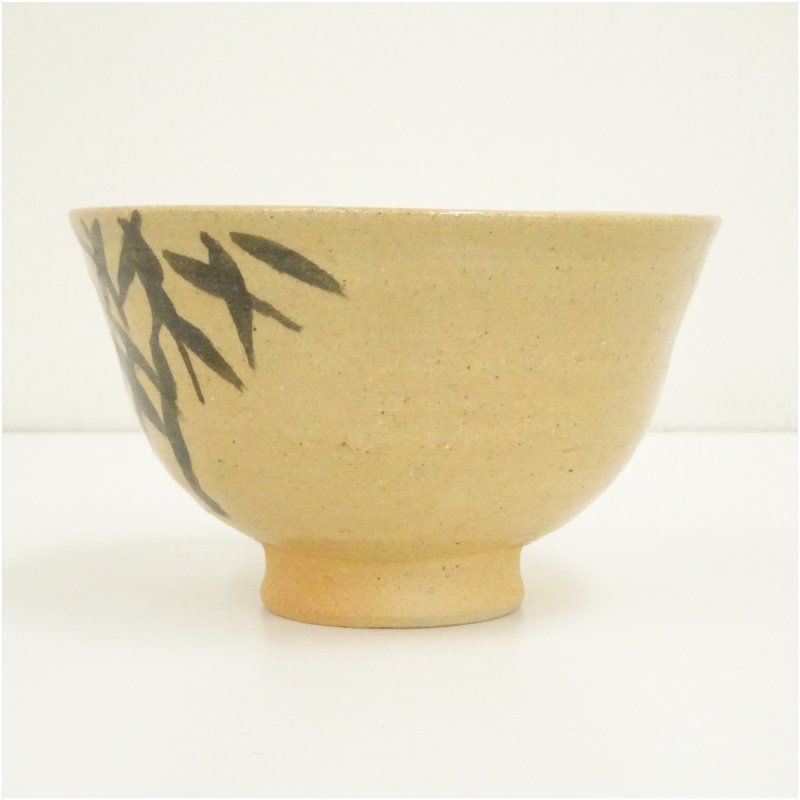 抹茶碗　抹茶茶碗　骨董　茶道　茶道具　陶器　焼き物　アンティーク　レトロ　３ 御代窯造 竹絵茶碗（共箱） 茶道 抹茶 おしゃれ 抹茶茶碗 抹茶碗