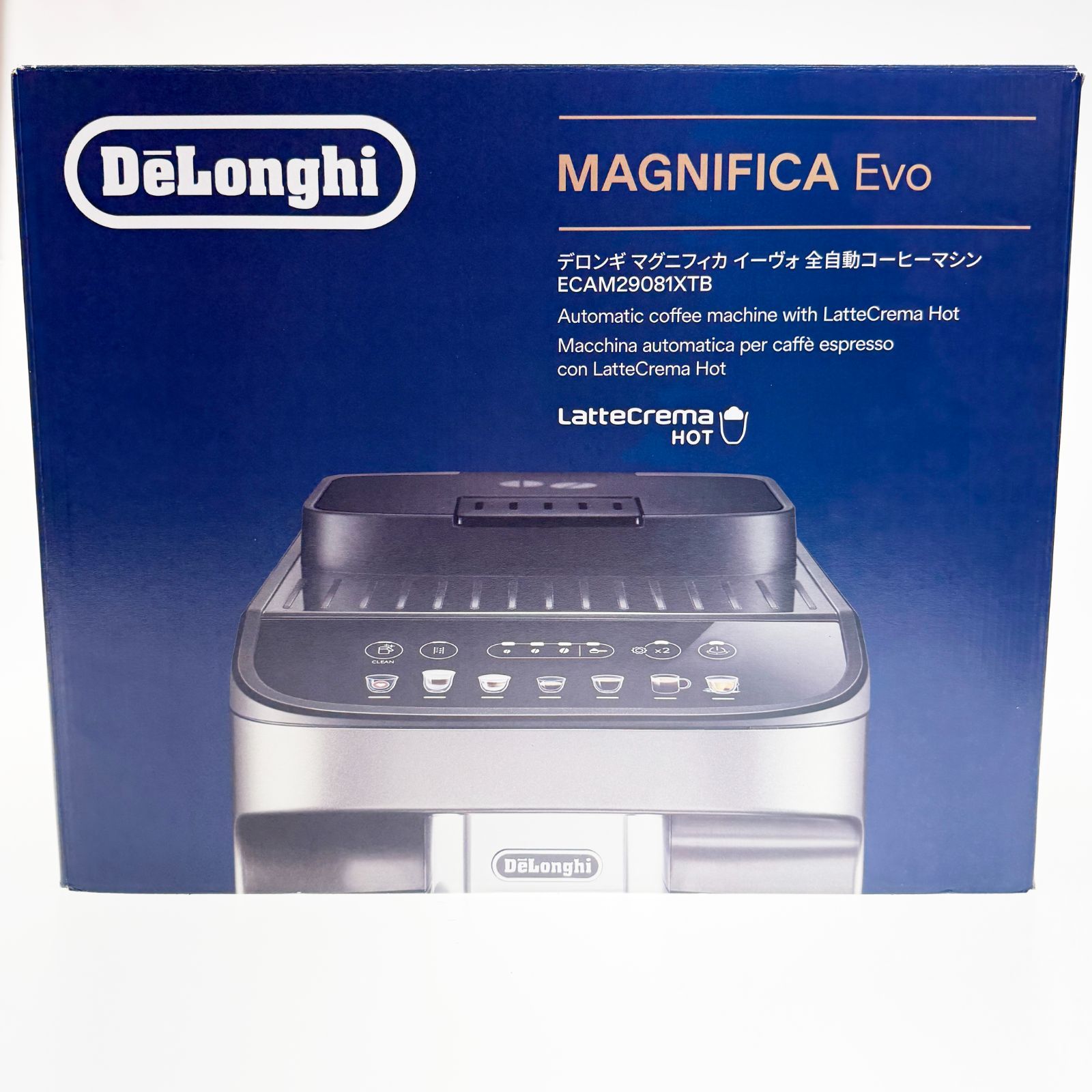 未開封 De Longhi デロンギ 全自動コーヒーマシン マグニフィカ イーヴォ ECAM29081XTB チタニウムブラック