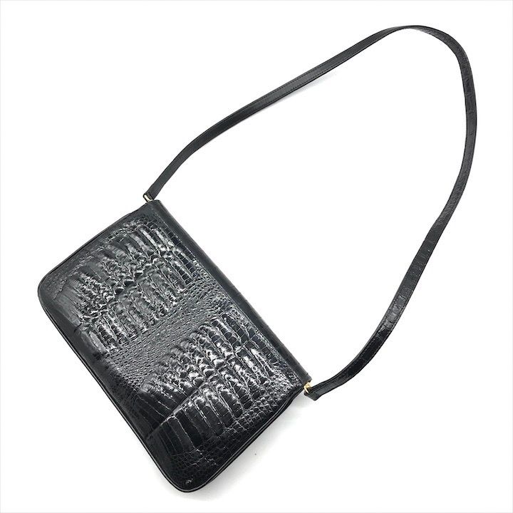 美品 MARIO CARUSO 本クロコダイル レザー クラッチ 2WAY ショルダー  