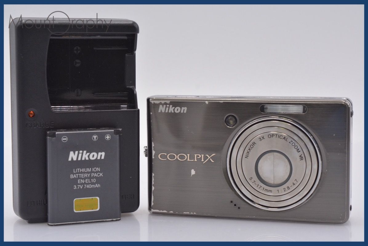 ☆極上美品☆ ニコン Nikon COOLPIX S510 3x バッテリー、充電器