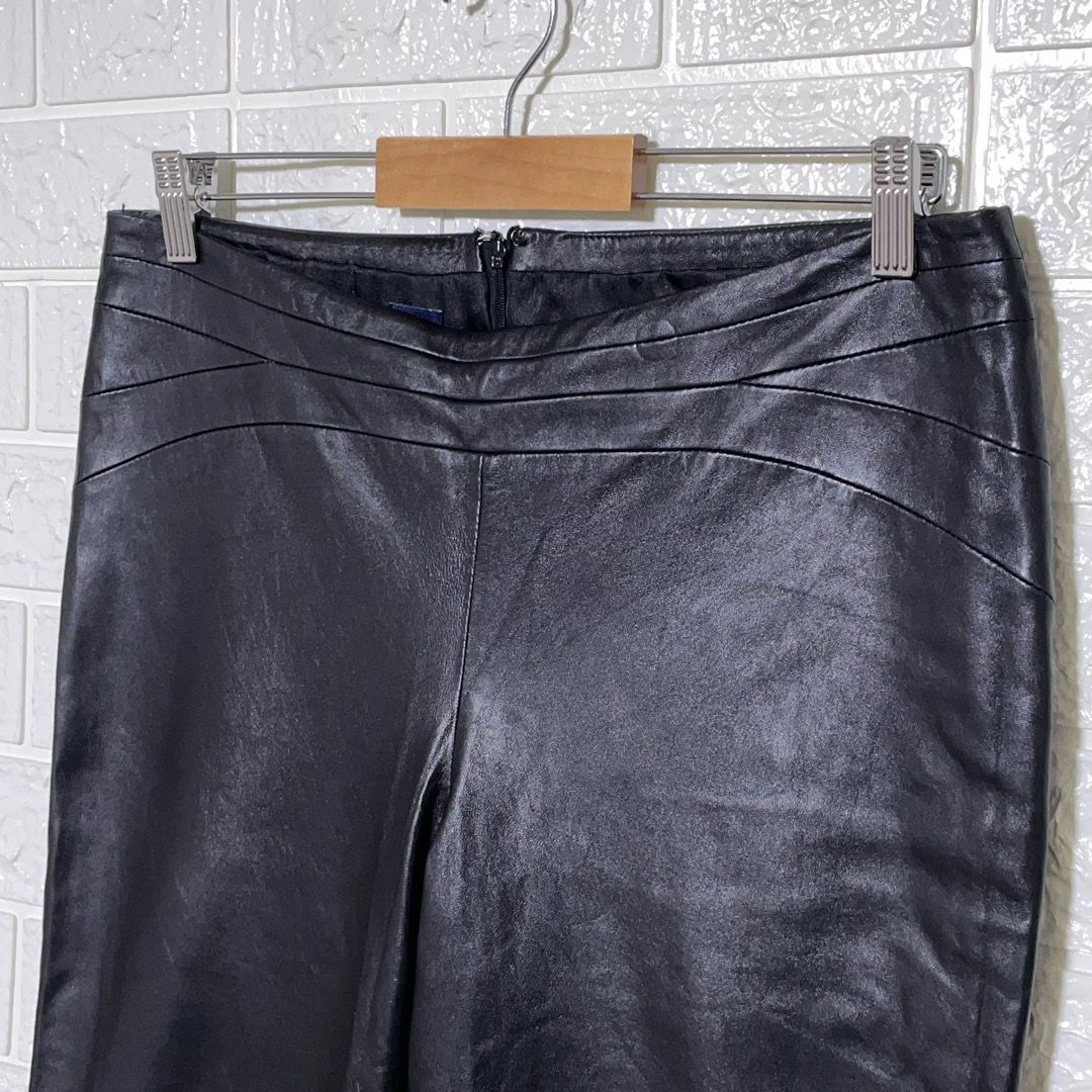 OLD GAP オールドギャップ ブラック レザーパンツ ブーツカット OLD GAP オールドギャップ ブラック レザーパンツ ブーツカット