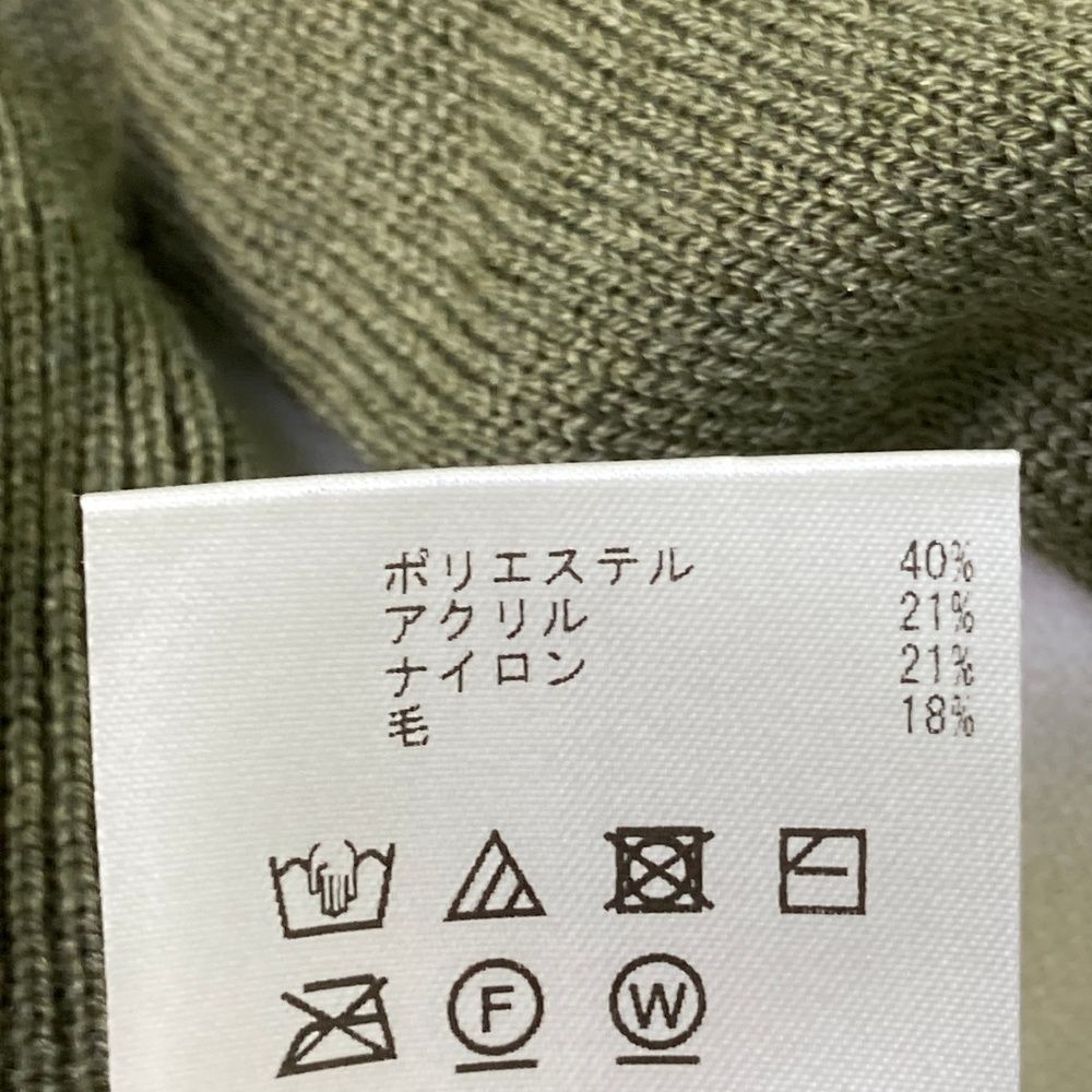 サイズ：S DESCENTE GOLF デサントゴルフ  ウール混 ニット セーター  カーキ系 [240101475526] ゴルフウェア レディース ストスト サイズ：S DESCENTE GOLF デサントゴルフ ウール混 ニット