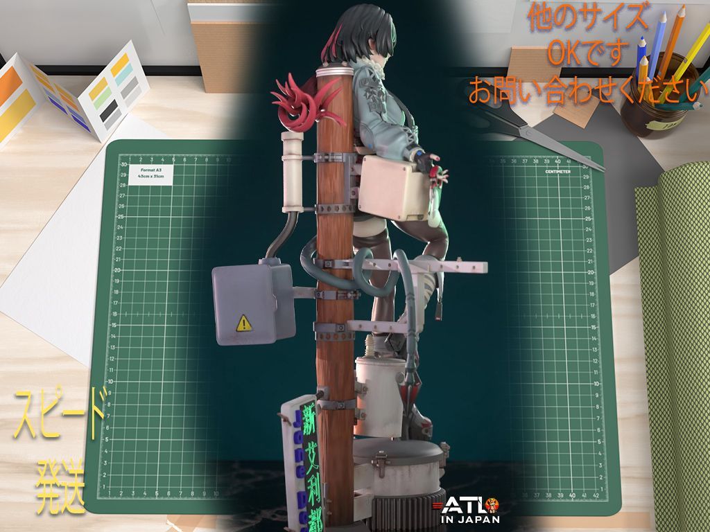 1/8スケール Jane Tel ガレージキット サイバーパンクガール - メルカリ