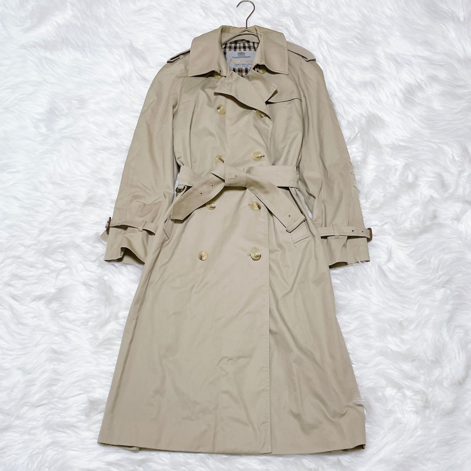 英王室御用達 アクアスキュータム 英国製 トレンチコート ヴィンテージ