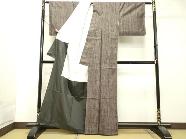 平和屋着物○本場大島紬 9マルキ 抽象文様 正絹 逸品 DAAS2494tw