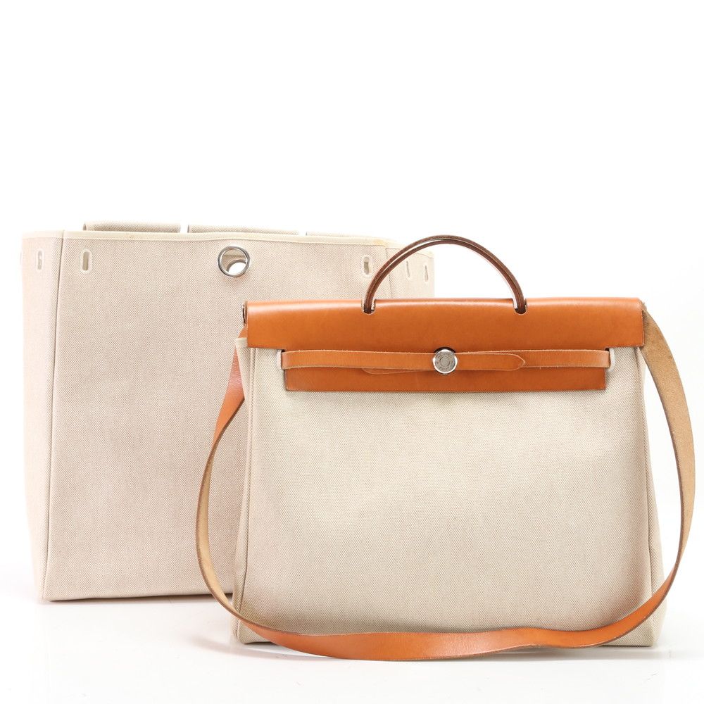 美品 エルメス エールバッグ MM B 刻印 2WAY ショルダーバッグ レザー 斜め掛け メッセンジャー トート ビジネス A4 メンズ ERE Y1-9【中古】