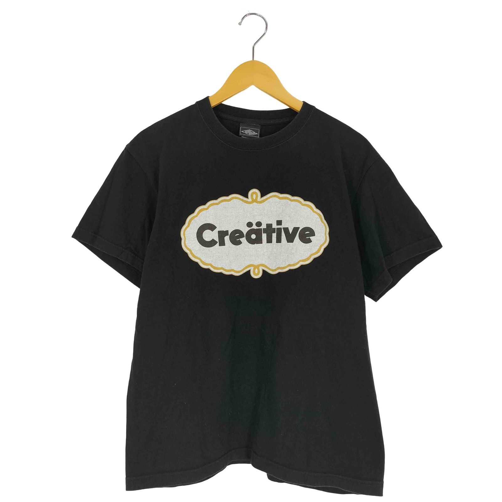 ユーズドフルギ USED古着 {{creativedrugstore}} 企業ロゴモチーフ Creativeプリント Tシャツ  メンズ JPN：L 
