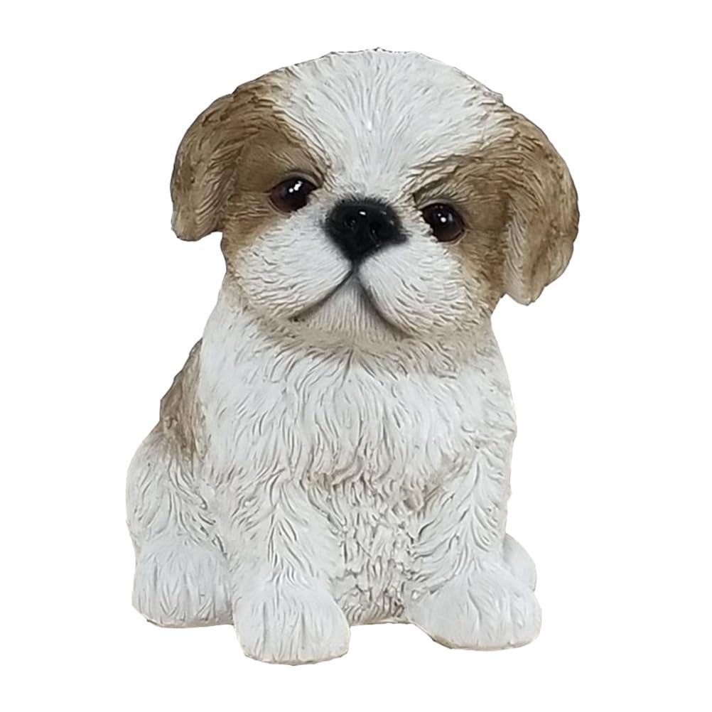 Color ブラウン ledmomo 犬 置物 かわいい 樹脂置物 オブジェ 動物 オーナメントリアルな動物模型 犬 モデル 玄関 店舗 室外 ガーデン 装飾 誕生日プレゼント クリスマス 新年 飾り物