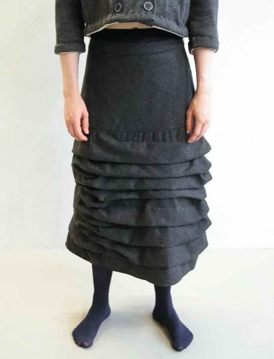 Eont s ウール スカート piled wool skirt サイズ 2