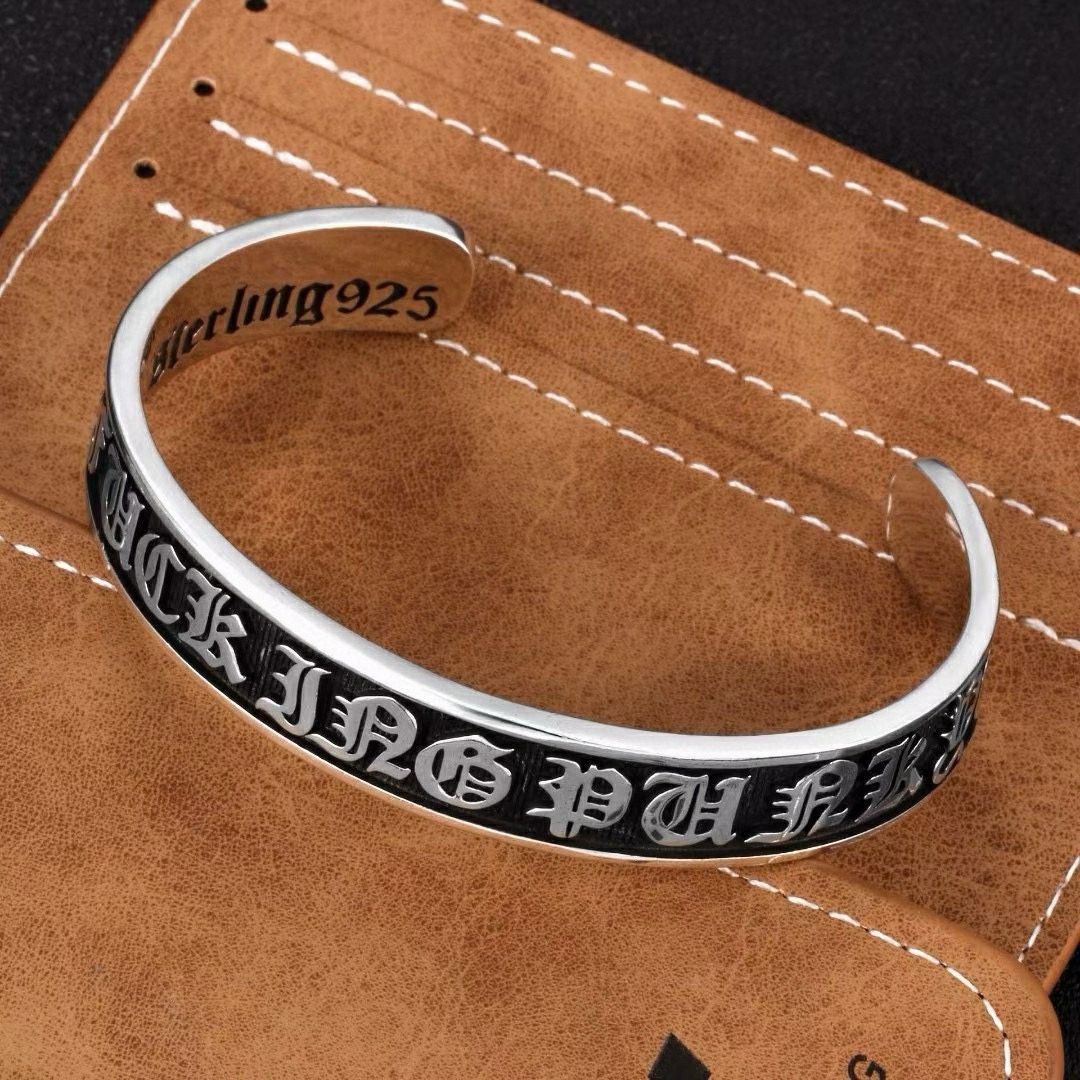 クロムハーツ Chrome Hearts ブレスレット 刻印 925  サンスクリット語