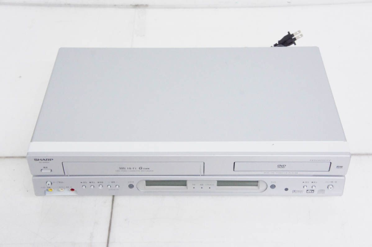 SHARPシャープ VTR一体型DVDビデオプレーヤー DVDプレーヤー一体型VHSビデオデッキ DV GH 600