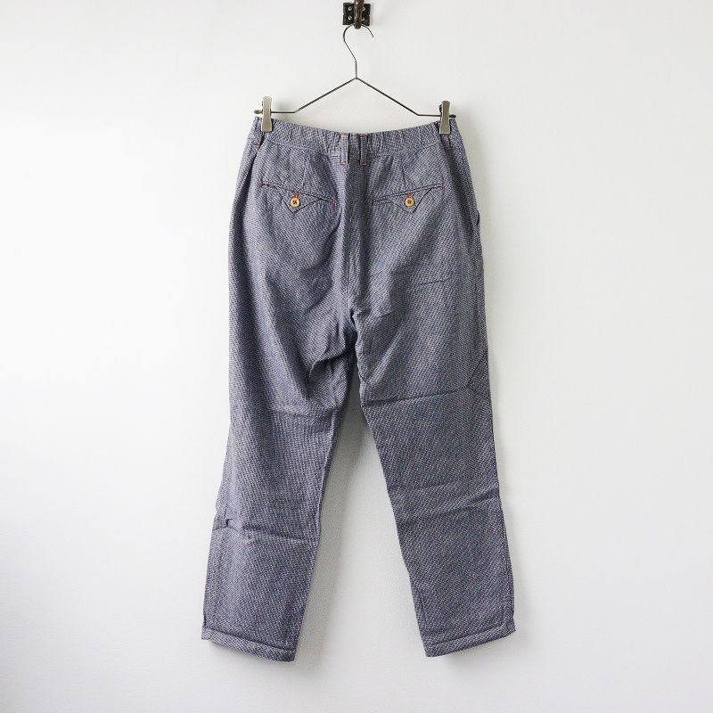 Cotton House Aya コットン リネン テーパード パンツ チェック コットンハウスアヤ Cotton House Aya N.B. コットンリネン
