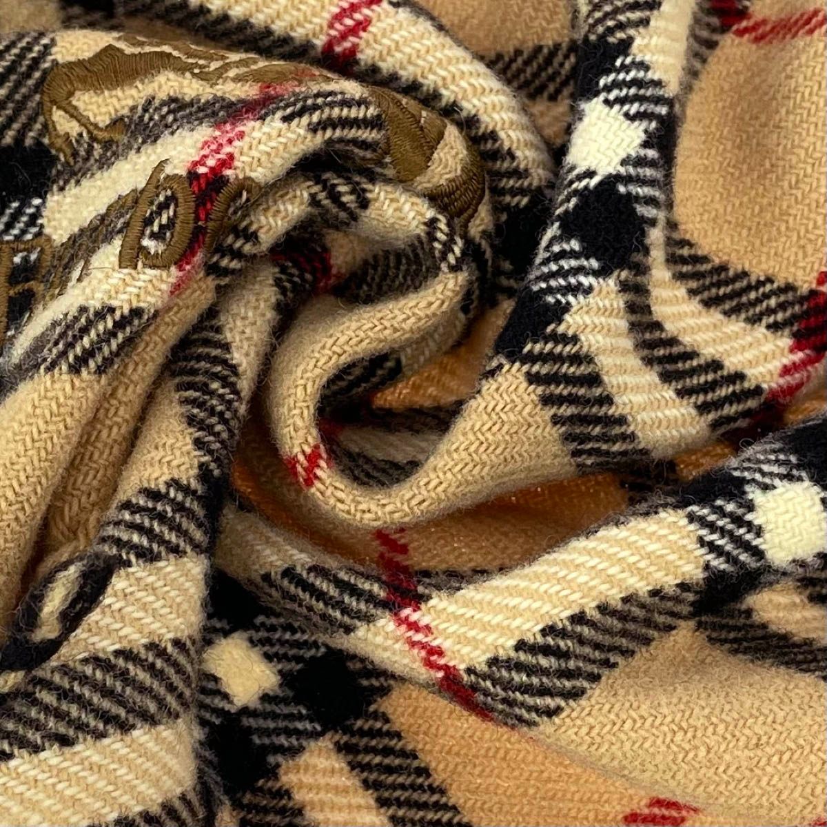 ブランケット ウールひざ掛け チェックPiumone カバー グリーン