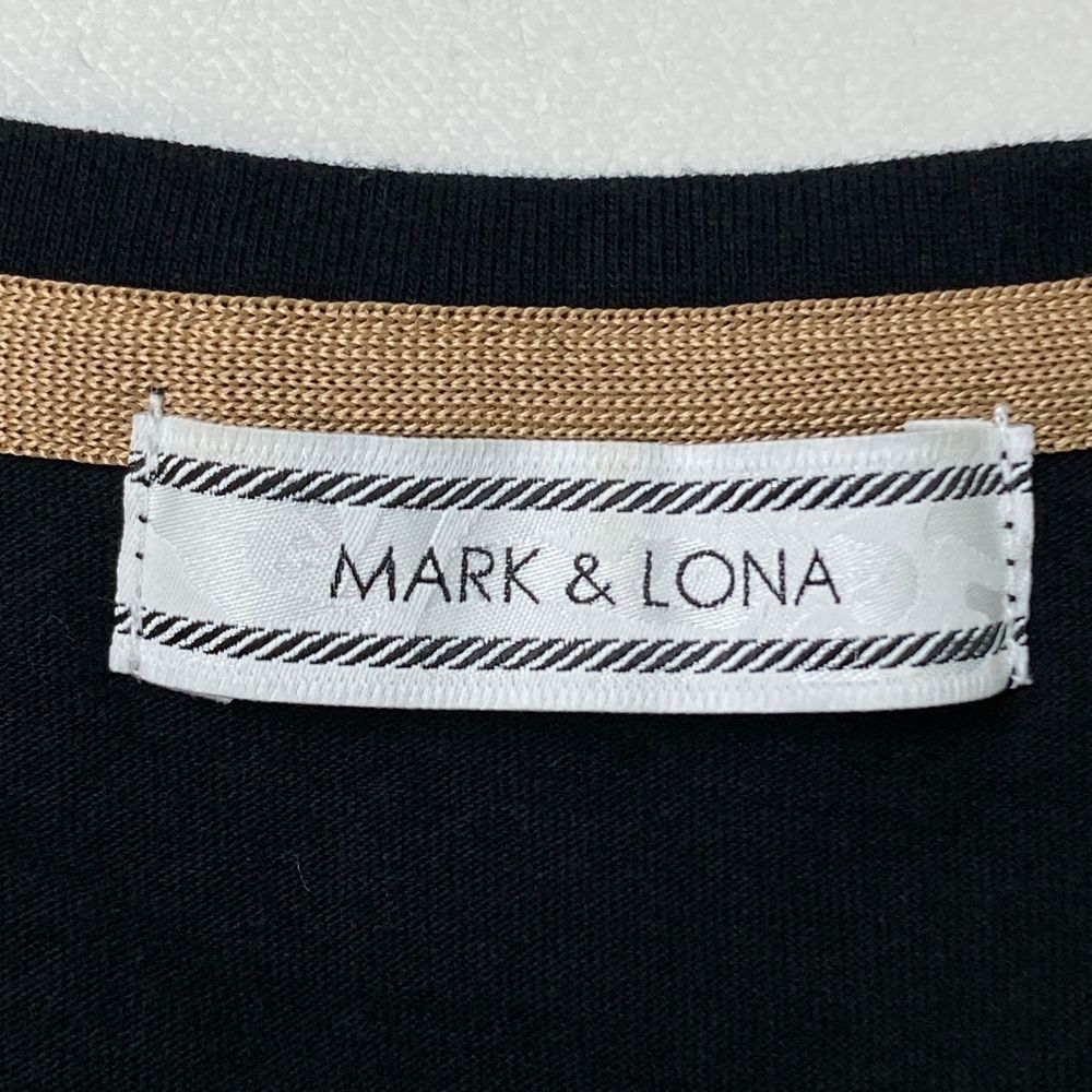 サイズ：XL MARK&amp;LONA マークアンドロナ  半袖Tシャツ  ブラック系 [240101499974] ゴルフウェア メンズ ストスト サイズ：XL MARK&LONA マークアンドロナ 半袖Tシャツ ブラック系