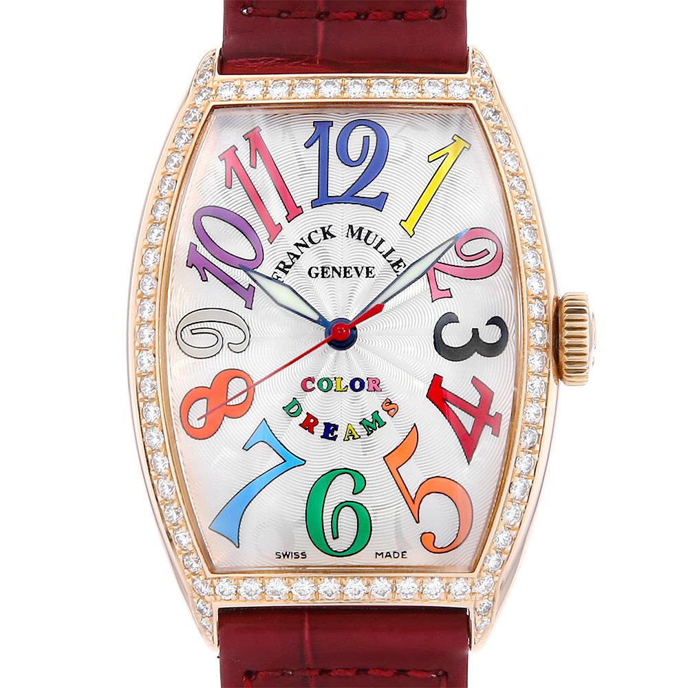 フランクミュラー トノーカーベックス カラードリームス ダイヤモンド 5850 SC COL DRM D 1R RG 中古 メンズ