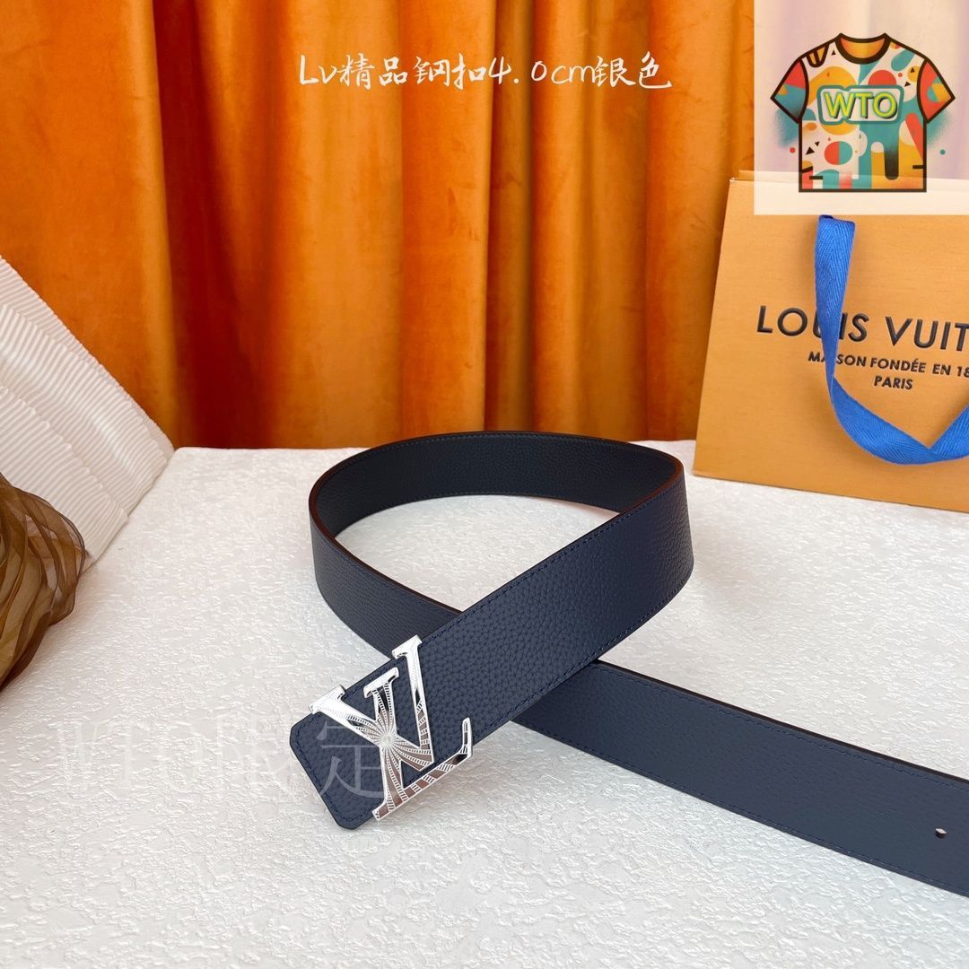 Louis Vuitton レザーベルト 80/32 LOUIS VUITTON - ヴィトン LV 2012年製 モノグラム Size:80/32