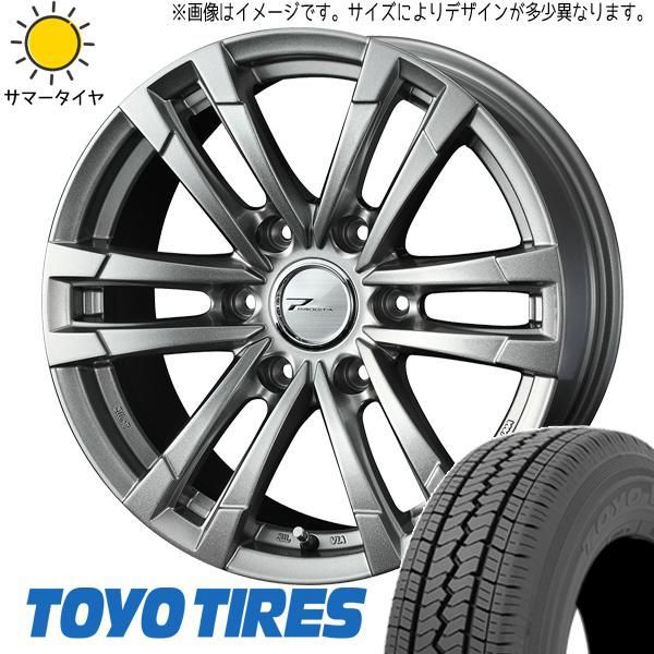 ハイエース 200系 195/80R15 ホイールセット | トーヨー V02E u0026 プロディータ 15インチ 6穴139.7 
