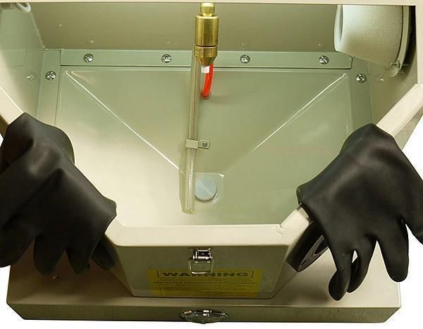 サンドブラスト フットスイッチ式 卓上タイプ 蛍光灯付 サンドブラスター 423 HRDEVELOPMENT_JP