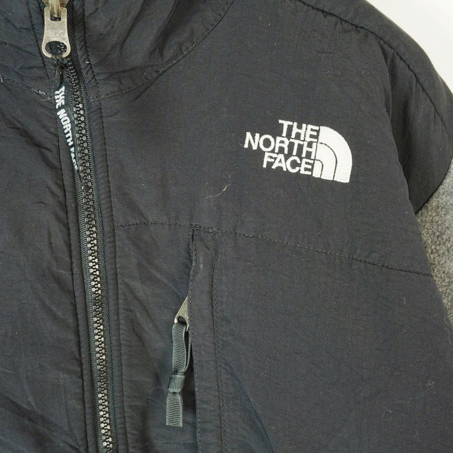ノースフェイスThe north faceデナリジャケット黒グレーロゴ刺繍