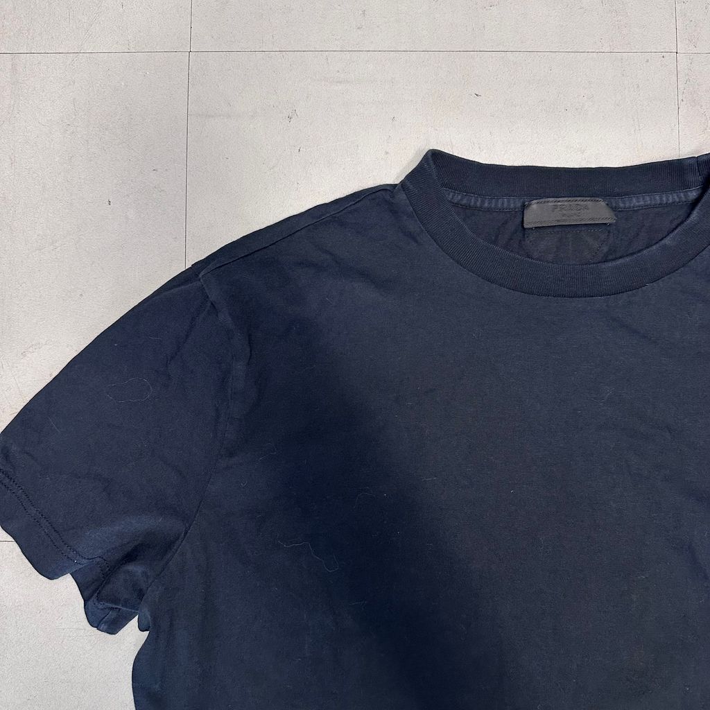 プラダ　Tシャツ PRADA プラダ Triangle logo T-shirt Tシャツ UJM492 S181 ILK