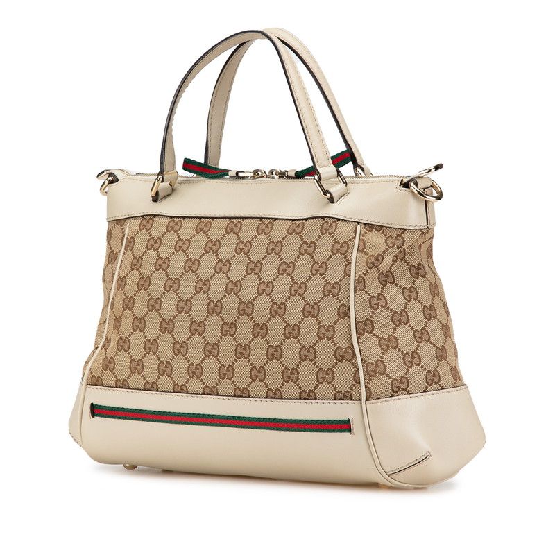 グッチ GGキャンバス メイフィア シェリーライン ハンドバッグ  