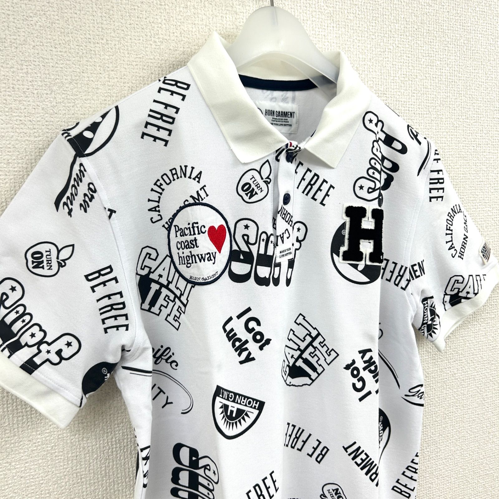【新品未使用】HORN GARMENT 半袖ポロシャツ ゴルフウェア サイズ50 HORN GARMENT - タグ付き HORN GARMENT 半袖 ポロシャツ S