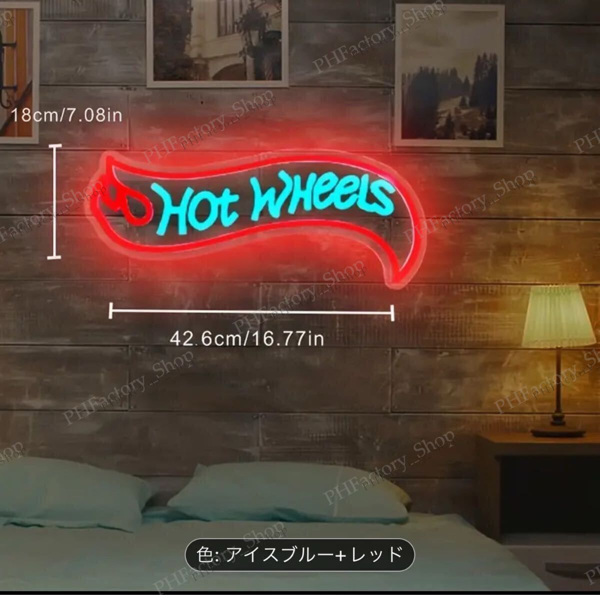Hot Wheels ホットウィール ネオンサイン 看板 モータースポーツ 車
