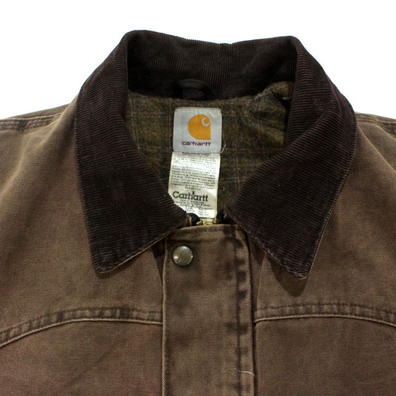 ヴィンテージ 00s Carhartt ランチコート 裏地チェック C52CHT ジャケット メンズ 表記Lサイズ 最新アイテムを多数掲載！
