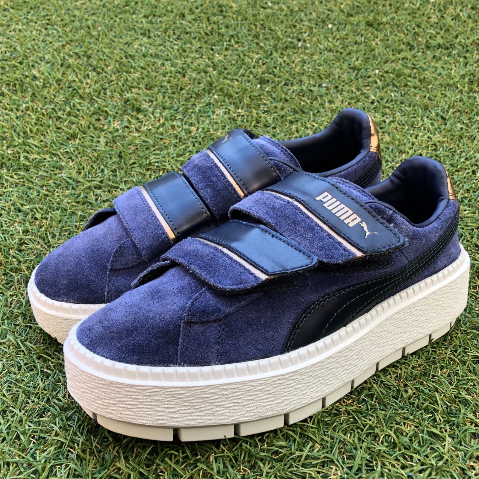 美品23PUMA×emmiプーマ プラットフォームトレース ストラップ D913