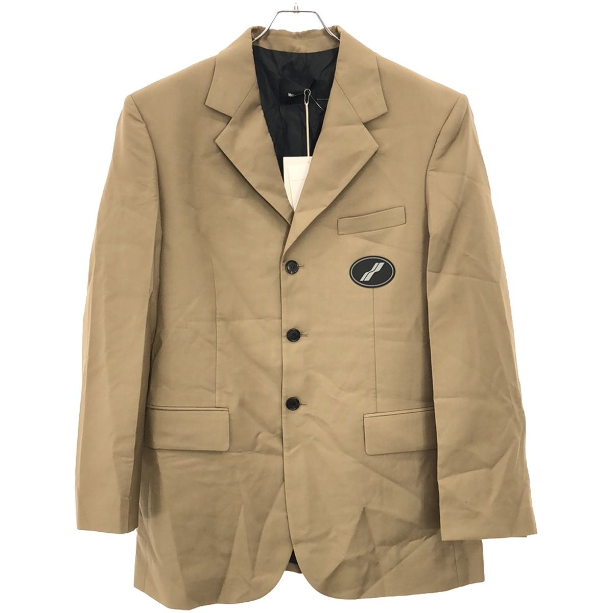 we11done ウェルダン 22AW ノッチドラペルパッチ テーラードジャケット  ブラック M we11done ウェルダン 22AW ノッチドラペルパッチ テーラードジャケット